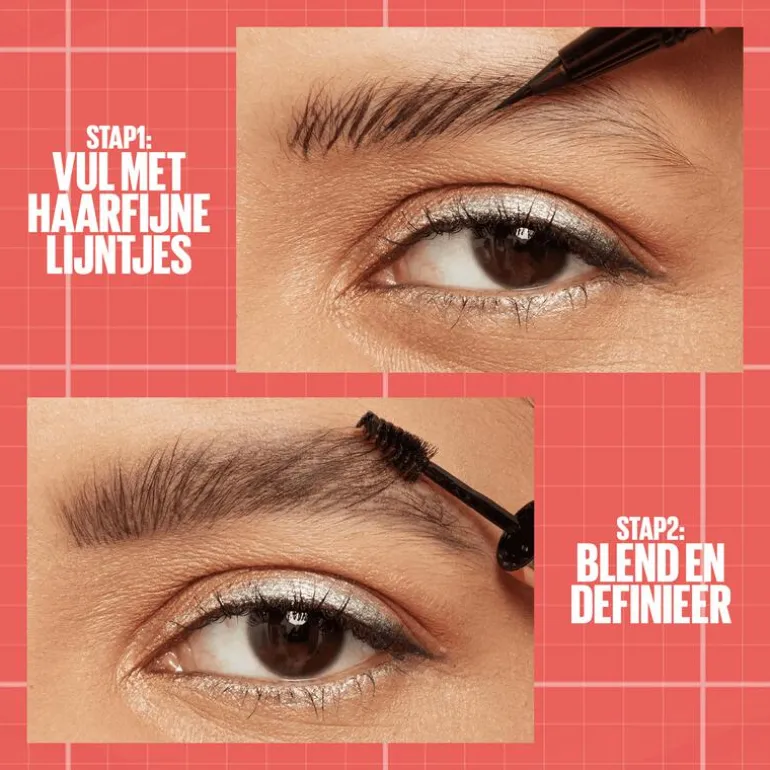 Maybelline New York BUILD A BROW Wenkbrauwpen/fixeergel 255 Soft Brown
