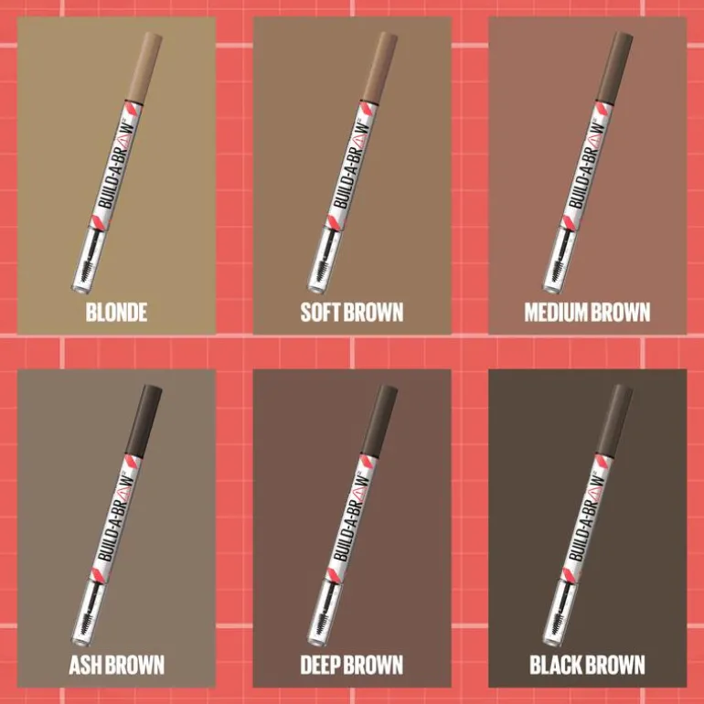 Maybelline New York BUILD A BROW Wenkbrauwpen/fixeergel 255 Soft Brown