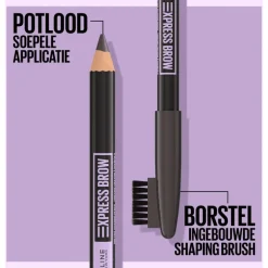 Maybelline New York Express Brow Shaping Pencil 05 Deep Brown