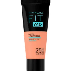 Maybelline New York Fit Me Matte + Poreless Foundation 250 Sun Beige 30 ML