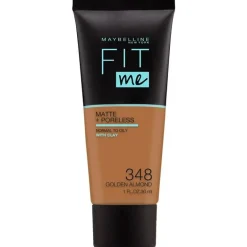 Maybelline New York Fit Me Matte + Poreless Foundation 348 Golden Almond