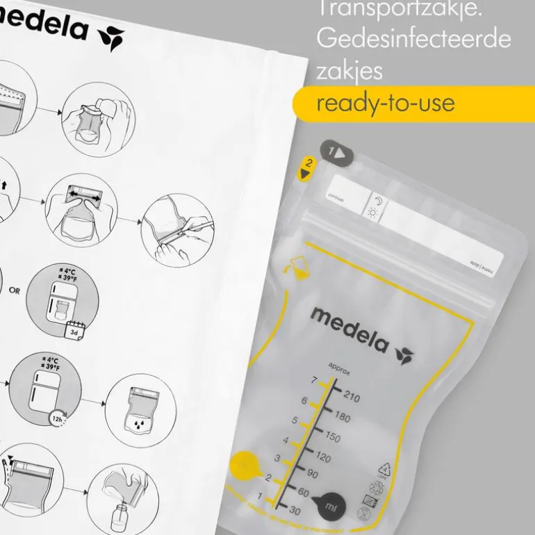Medela Moedermelkbewaarzakjes met schenktuit 50 stuks
