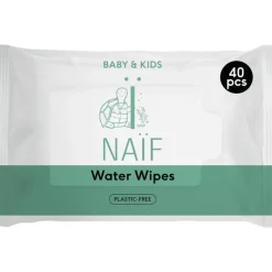 Naif plasticvrije waterdoekjes single pack 1x40