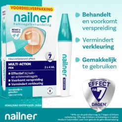 Nailner kalknagelpen Multi-Action 2x4ml