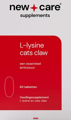 NewCare L-Lysine Cats Claw Tabletten 60 stuks