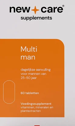 New Care Multi Man Dagelijkse Aanvulling Tabletten 60 stuks
