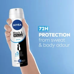 NIVEA Black & White Invisible Pure Deodorant Spray 150 ML