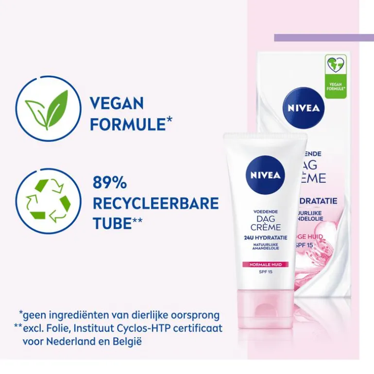 NIVEA Essentials +24h Voedende Dagcrème SPF15 50 ML