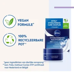 NIVEA Essentials 24u Hydraterende Nachtcrème Normale Huid 50 ML