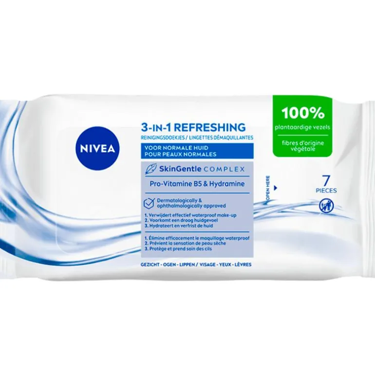 NIVEA 3-in-1 Reinigingsdoekjes Mini 7 stuks