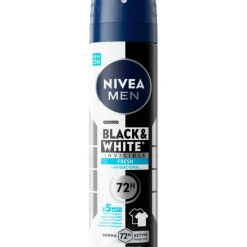 NIVEA MEN Black & White Invisible Fresh Deodorant Spray 150 ML