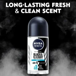 NIVEA MEN Black & White Invisible Fresh Deodorant Roller 50 ML