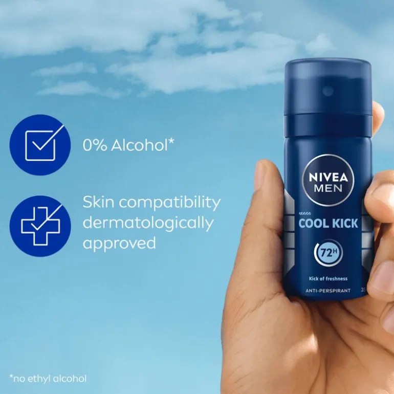 NIVEA MEN Cool Kick Deodorant Spray Mini 35 ML