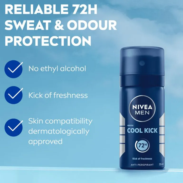NIVEA MEN Cool Kick Deodorant Spray Mini 35 ML
