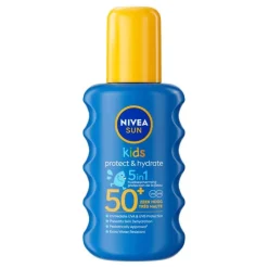NIVEA SUN Kids Hydraterende Groen Gekleurde Zonnespray SPF50+ 200 ML