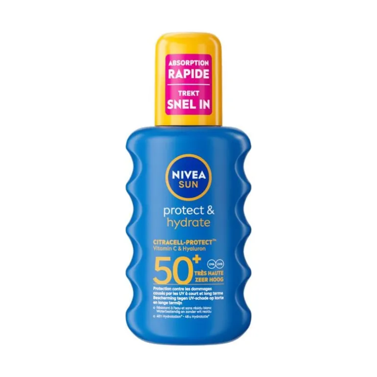 NIVEA SUN Zonnebrand Protect & Hydrate Zonnespray SPF50+ 200 ML