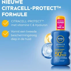 NIVEA SUN Zonnebrand Protect & Hydrate Zonnespray SPF50+ 200 ML