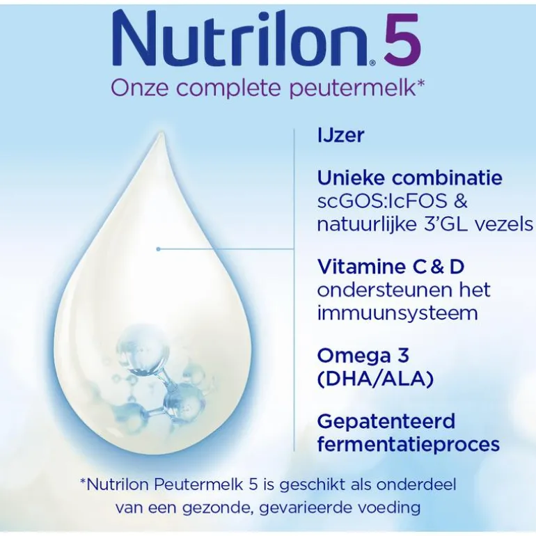 Nutrilon 5 Peutermelk Flesvoeding Vanaf 2 Jaar 800 GR