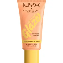NYX Professional Makeup Buttermelt Glaze Skin Tint SPF 30 1 Whipped Butta