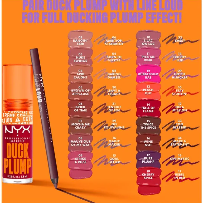 NYX Professional Makeup Duck Plump Lip Plumping Laquer Lipgloss 16 Wine Not?