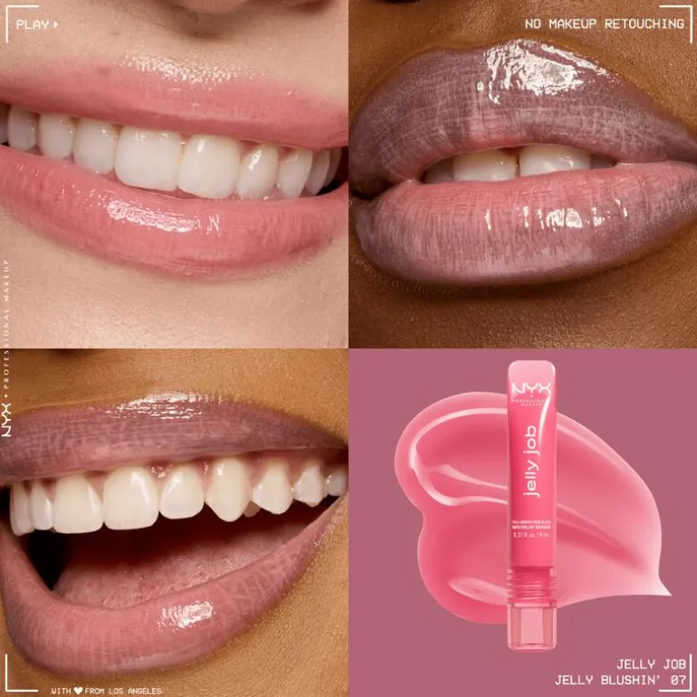 NYX Professional Makeup Jelly Job Lipgloss 07 Jelly Blushin Roze