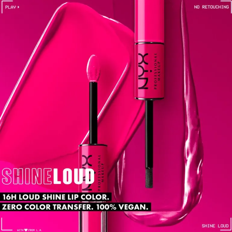 NYX Professional Makeup Shine Loud Pro Lipgloss 2 Goal Crusher