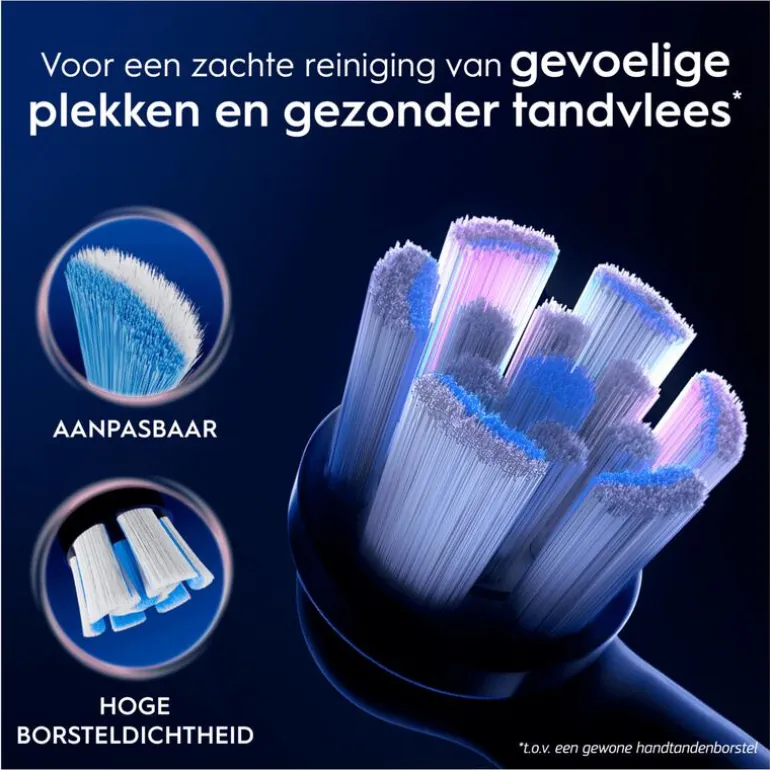 Oral-B iO Gentle Care Opzetborstels Zwart 6 Stuks