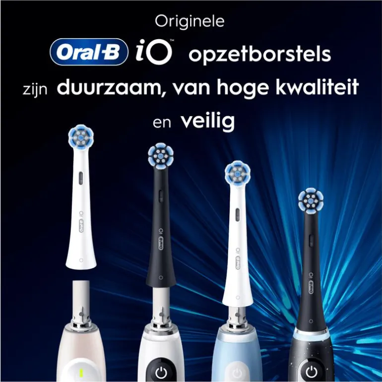 Oral-B iO Gentle Care Opzetborstels Zwart 6 Stuks