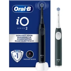 Oral-B iO 2 Zwart & Groen 2 Elektrische Tandenborstels