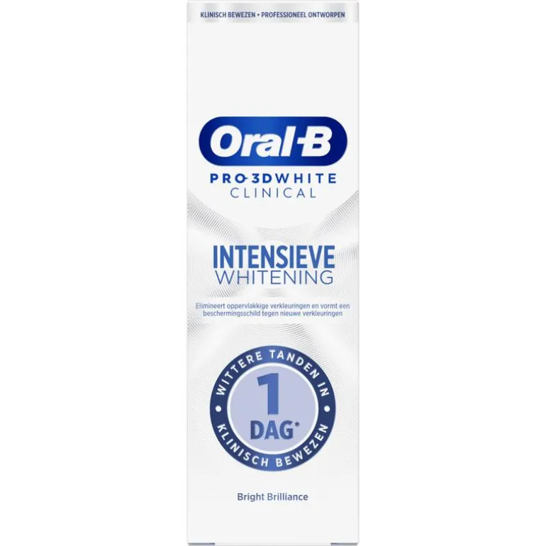 Oral-B Pro 3D White Clinical Intensieve Whitening Bright Brilliance Tandpasta 75 ML