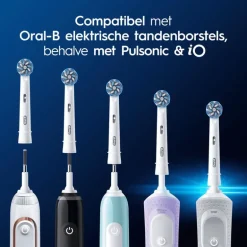 Oral-B Sensitive Clean Opzetborstels Wit 4 Stuks
