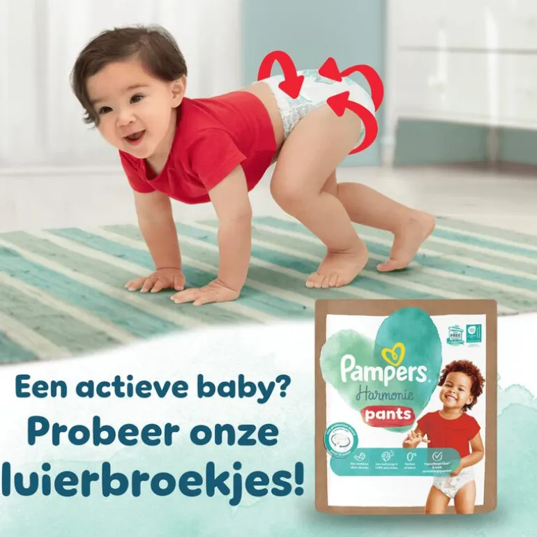 Pampers Harmonie XXL Pack Luiers Maat 4 9-14 KG 90 Stuks