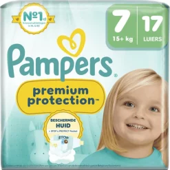 Pampers Premium Protection Luiers Maat 7 15+ KG 17 Stuks