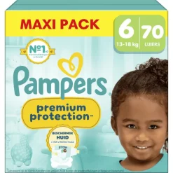 Pampers Premium Protection Maxi Pack Luiers Maat 6 13-18 KG 70 Stuks