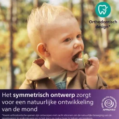 Philips Avent Fopspeen Ultra Air Night 0-6M Double Pack, mixed - SCF376/26