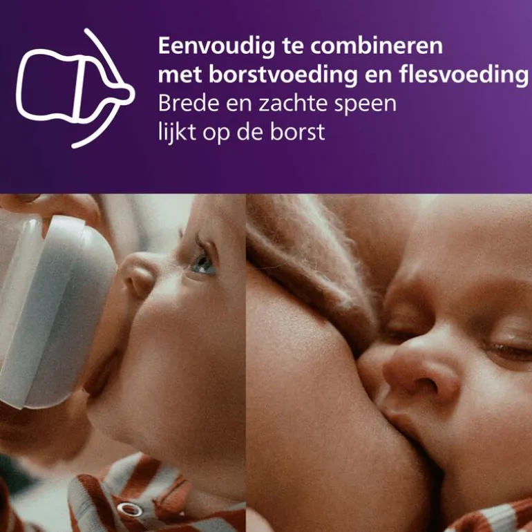 Philips Avent Natural Response Flesspeen Mix&Match 1m+SCY906/03