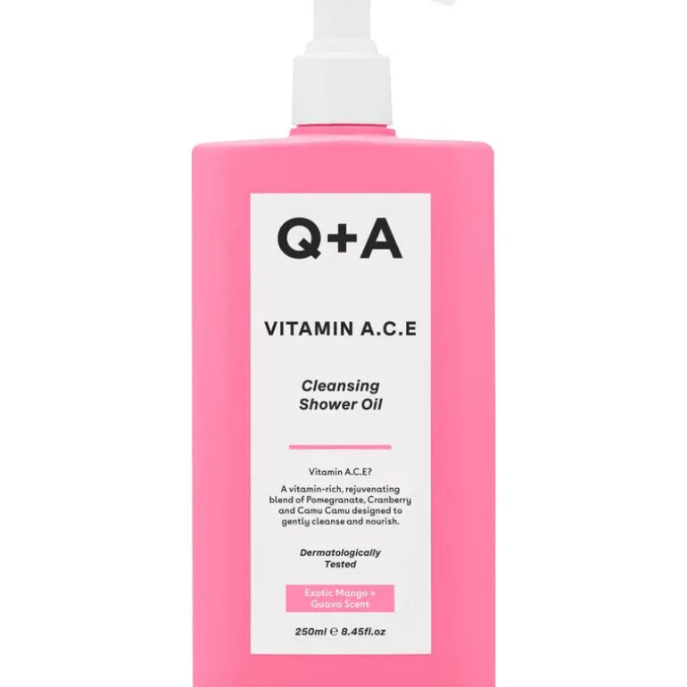 Q+A Vitamin A.C.E Cleansing Shower Oil 250 ML