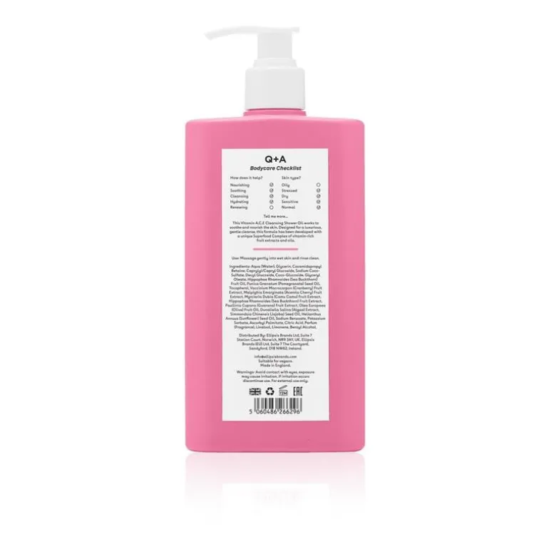 Q+A Vitamin A.C.E Cleansing Shower Oil 250 ML