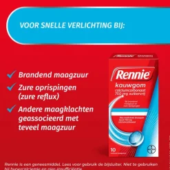 Rennie Kauwgom Suikervrij 10 stuks