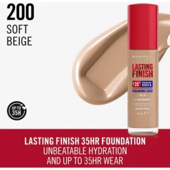 Rimmel Lasting Finish 35Hr Foundation 200 Soft Beige