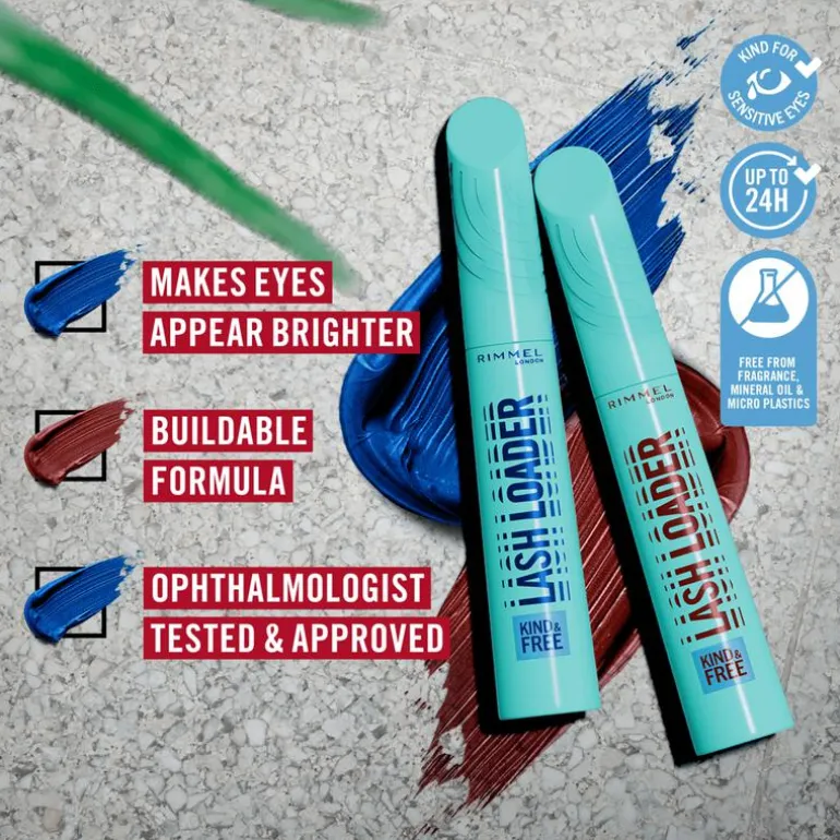 Rimmel London Kind & Free Lash Loader Mascara - Bordeaux - 003 Aubergine