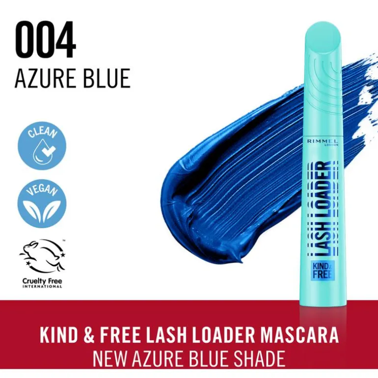 Rimmel London Kind & Free Lash Loader Mascara - Blauw - 004 Azure Blue