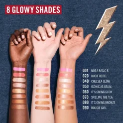 Rimmel London Multi Tasker Turbocharged Glow Liquid Illuminator Bronzer - Brons - 008 It's giving bronze