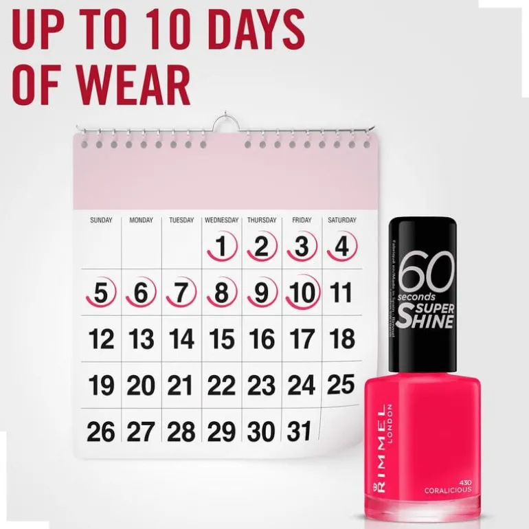 Rimmel London 60 Seconds Super Shine Nagellak 430 Coralicious
