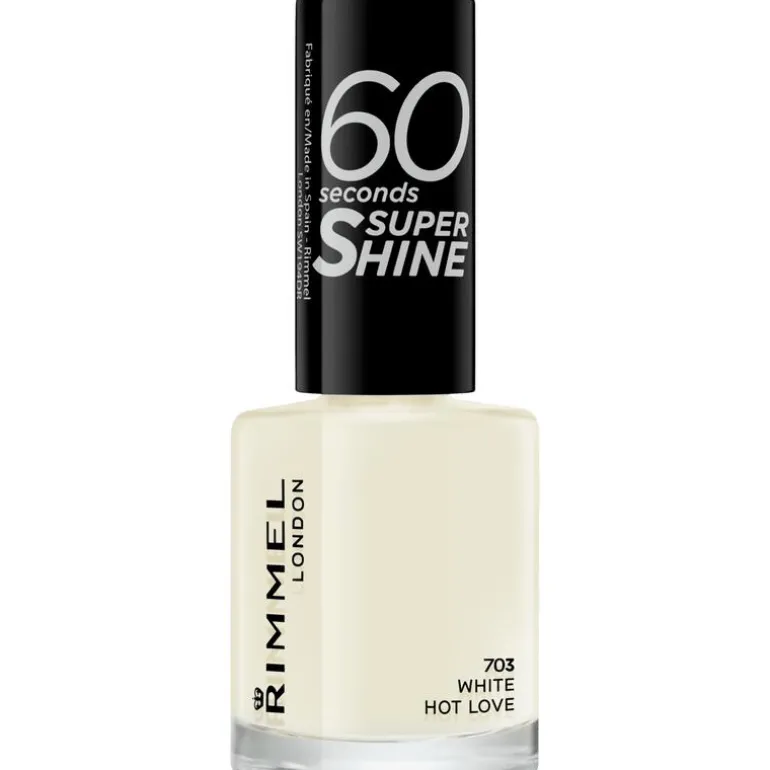 Rimmel London 60 Seconds Supershine Nagellak 703 White Hot Love 8 ML
