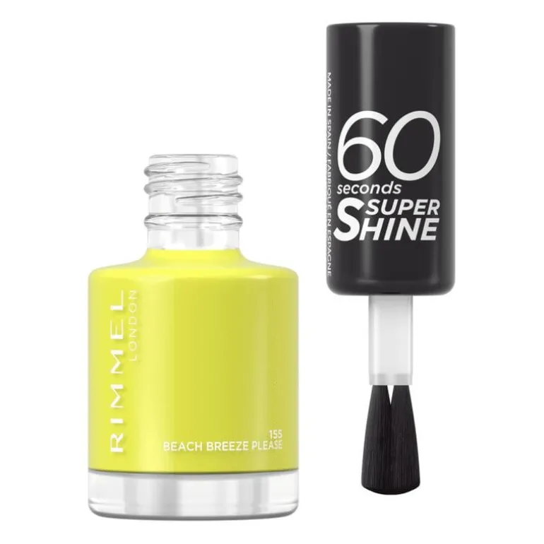 Rimmel London 60 Seconds Supershine Nagellak - Geel - 155 Beach Breeze Please