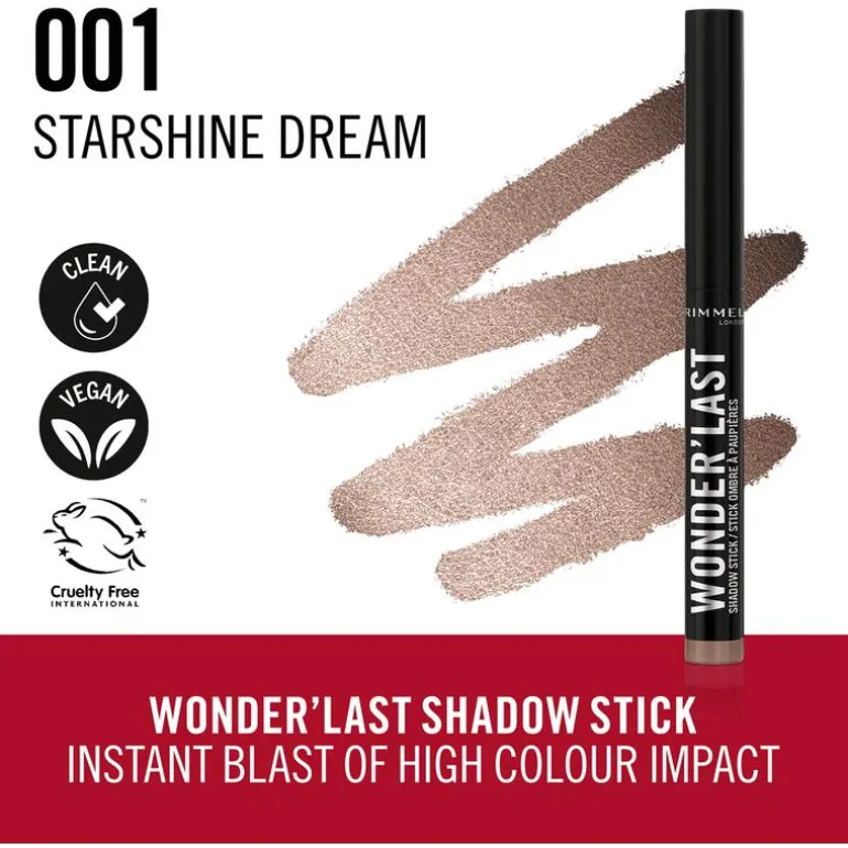 Rimmel London Wonder'last Oogschaduw Stick 001 Starshine Dream 1.64 G