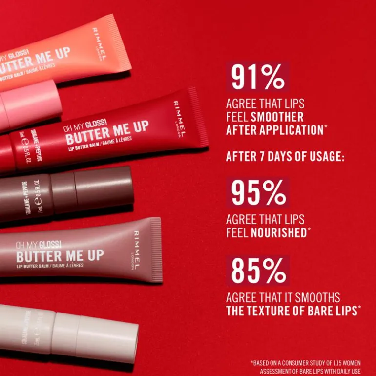 Rimmel Oh My Gloss Butter Me Up Lip Butter - Roze - 002 Bubble Gum