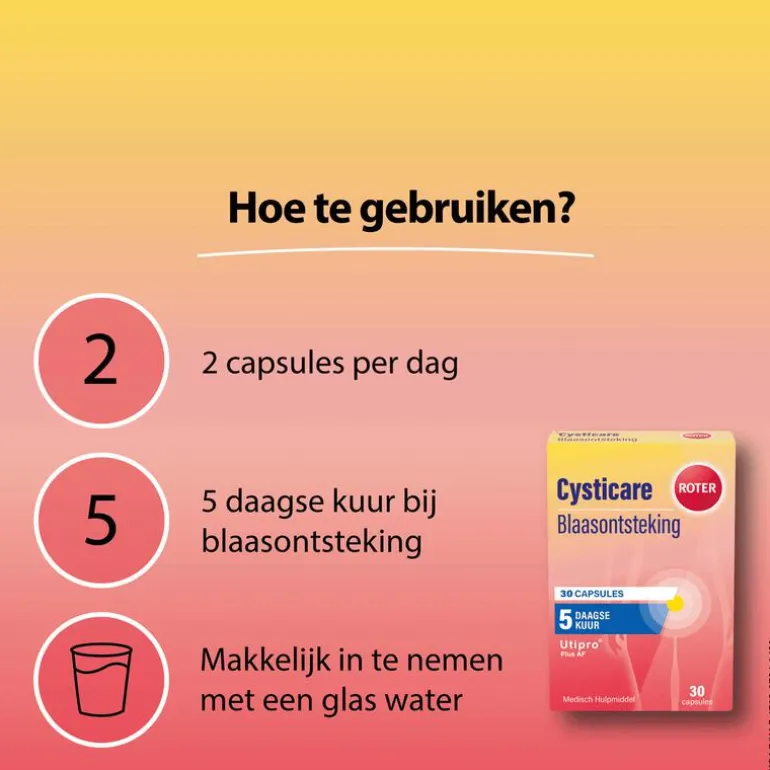 Roter Cysticare Utipro Plus AF 30 capsules