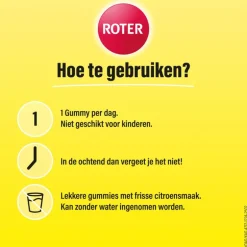 Roter 1000mg Vitamine C Gummy Tasty Lemon 30 stuks